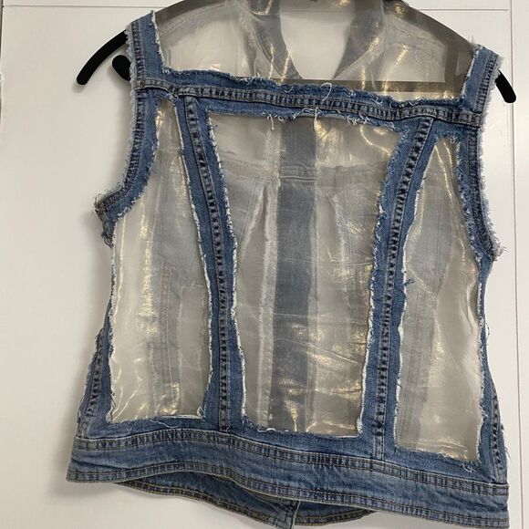 LIU-JO/Size M-L/Denim Vest/Worn once - Picture 7 of 11